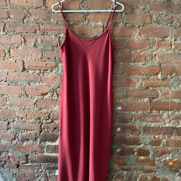 Red American Apparel midi dress - Picture 1 of 4